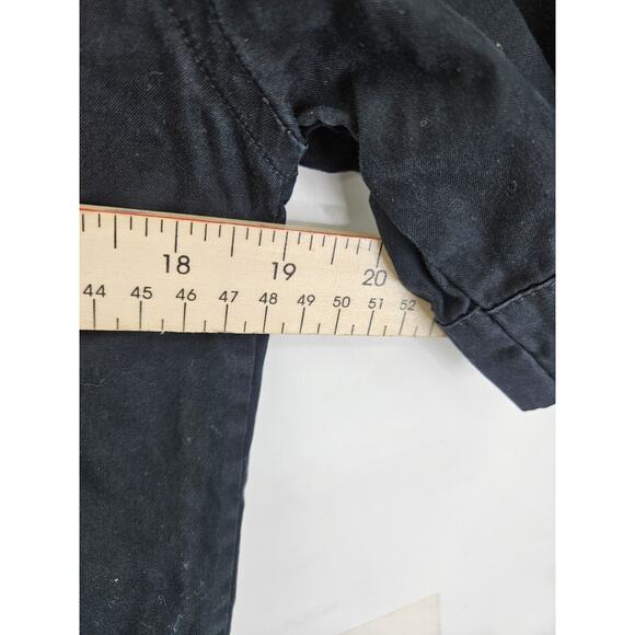 A.P.C. Men’s Black Button Down Shirt Size M Short Sleeve Timeless Minimalist - Picture 4 of 6